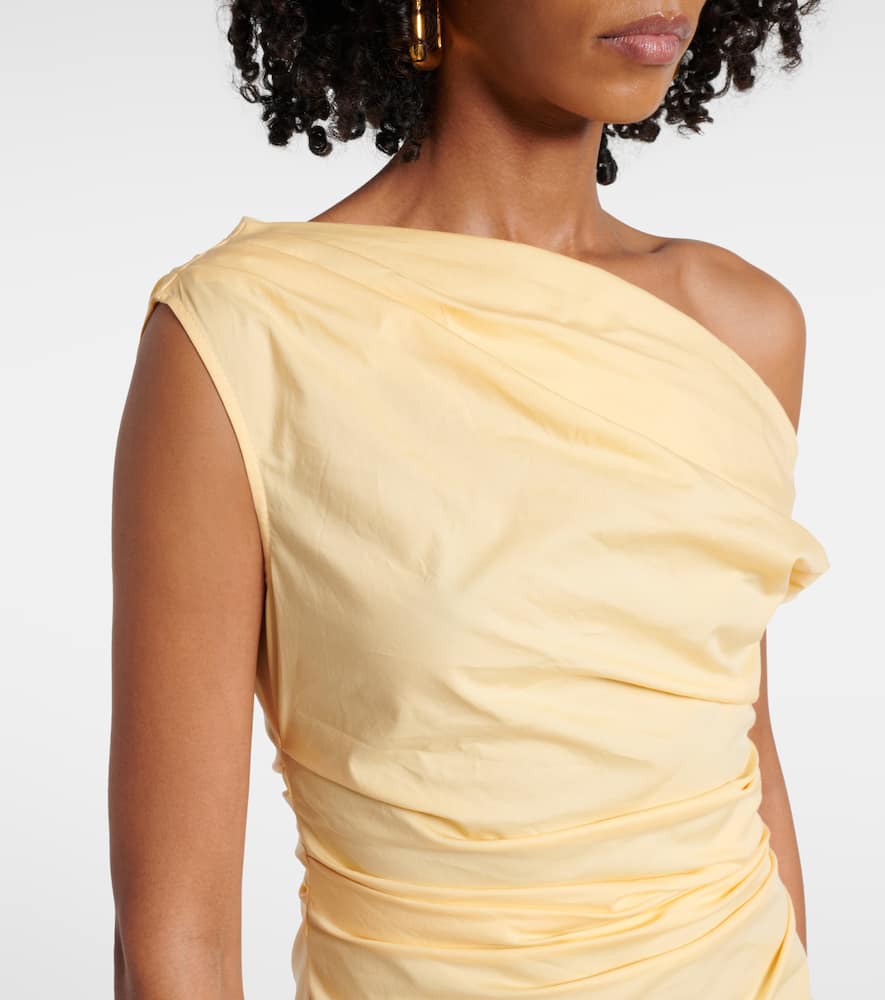 Staud Phare one-shoulder cotton maxi dress
