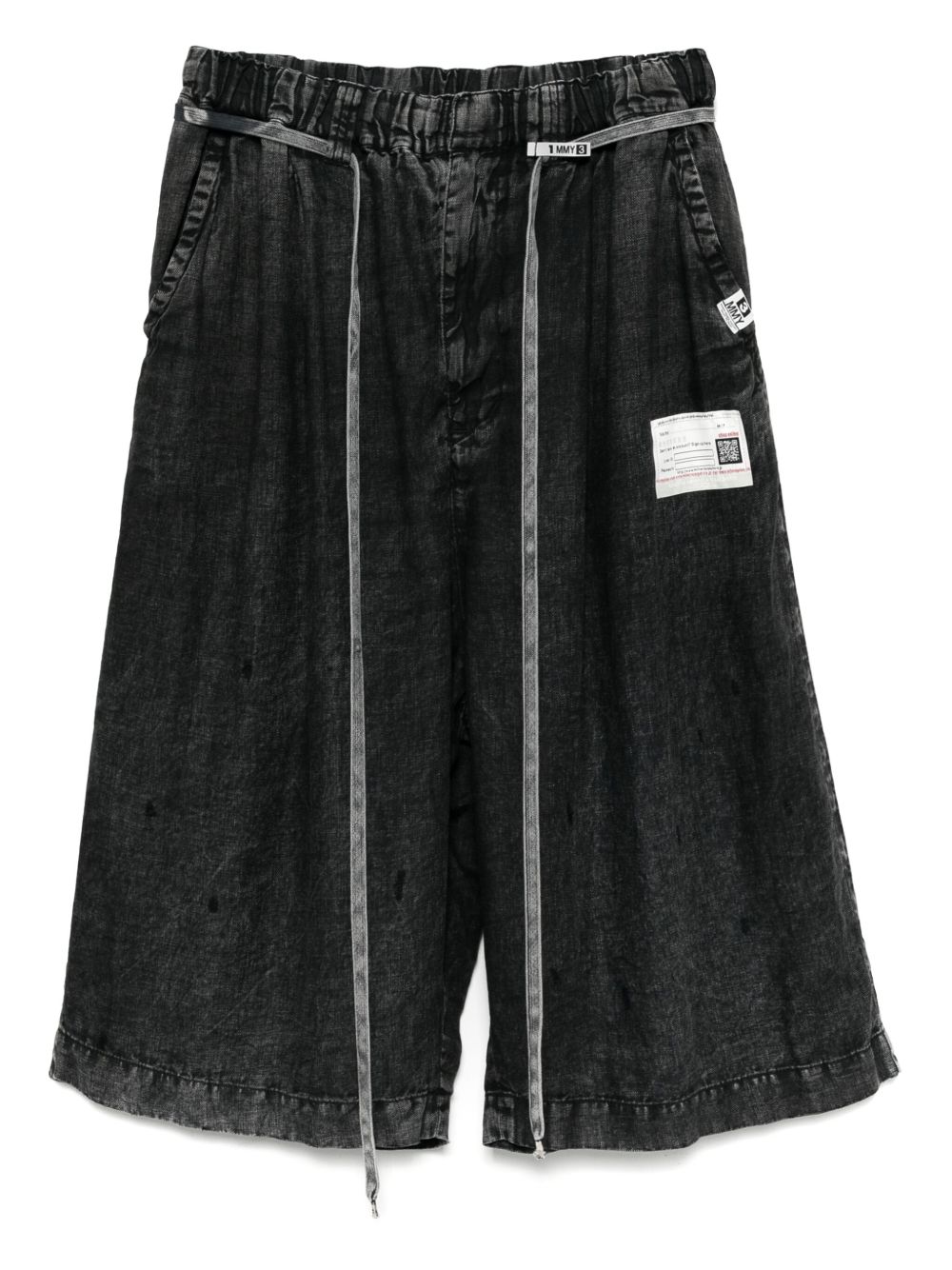 Maison MIHARA YASUHIRO drawstring shorts - Black