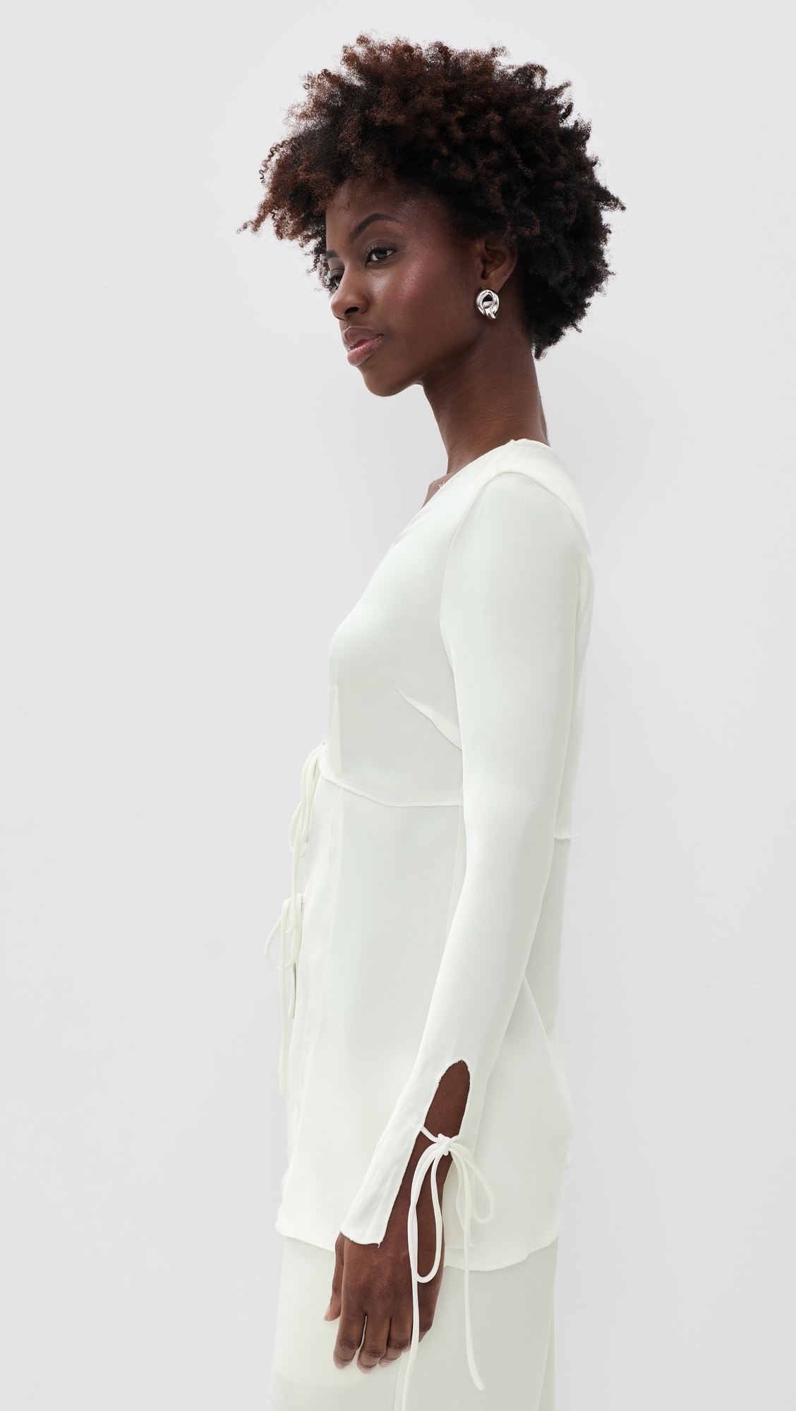 Veil Blouse Porcelain
