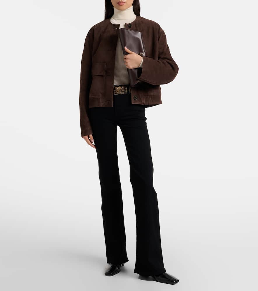 Icon mid-rise flared jeans