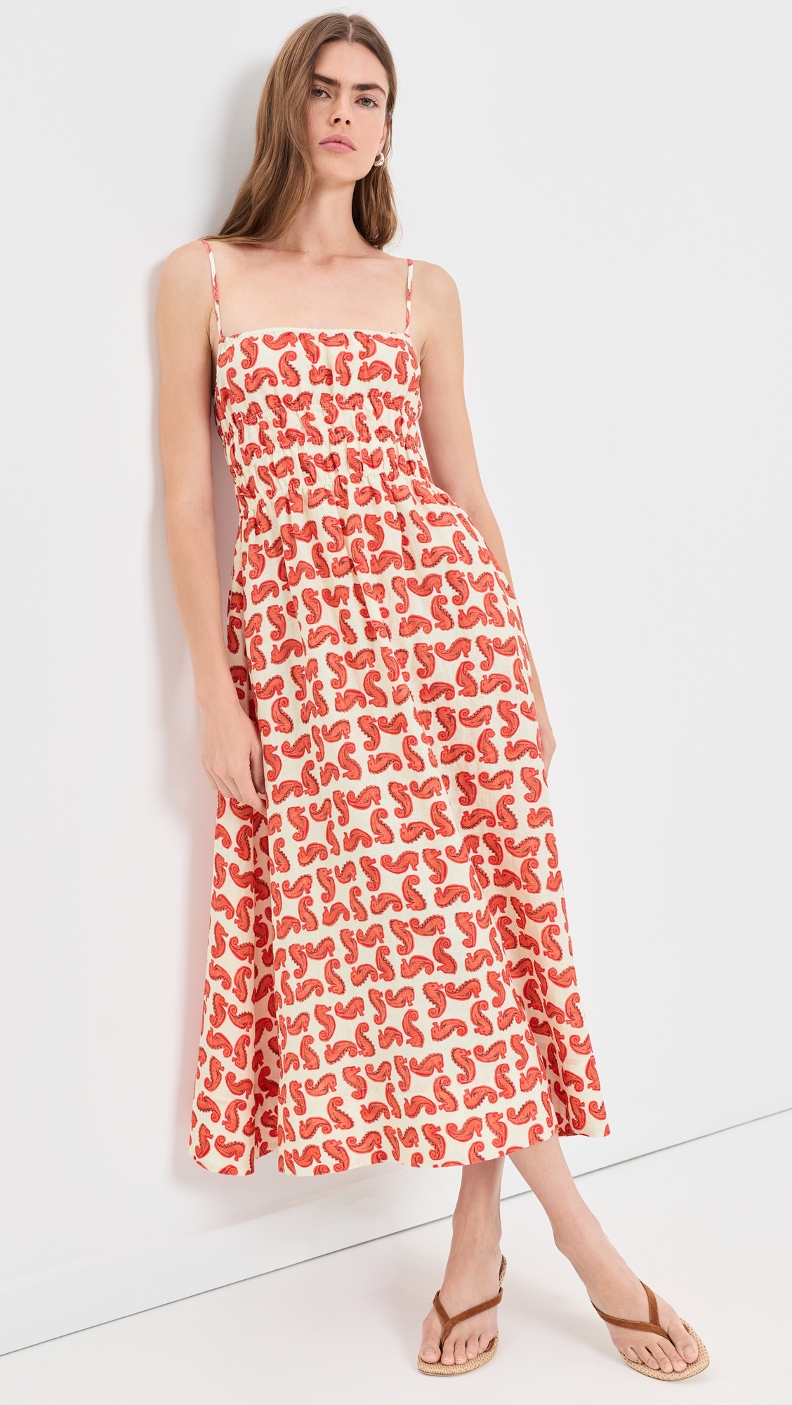 Ayla Linen Dress Seahorse Cream