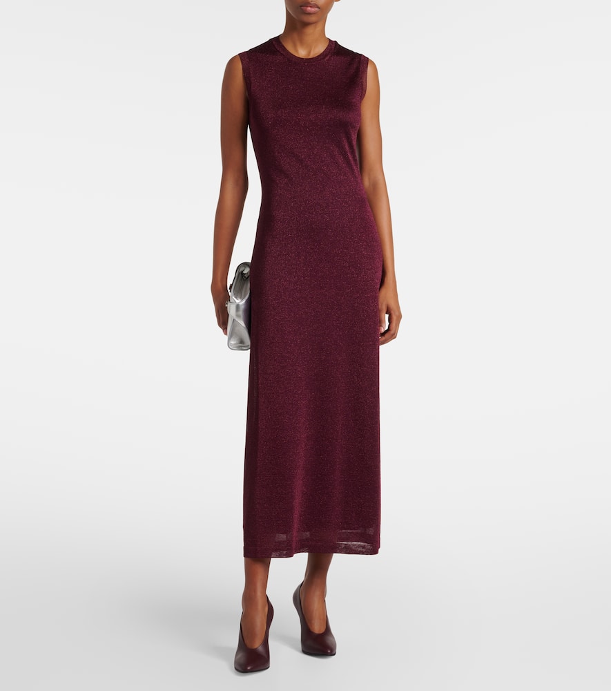 Lurex maxi dress