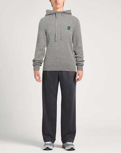 Man Sweater Grey Size L Merino Wool