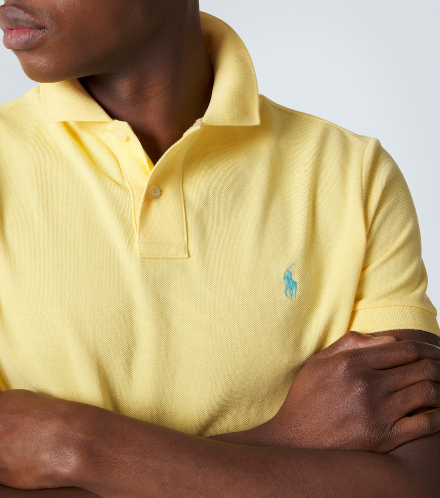 Logo cotton piqué polo shirt