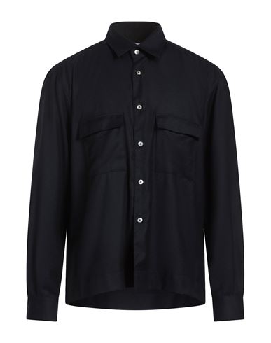Man Shirt Midnight blue Size 17 Virgin Wool