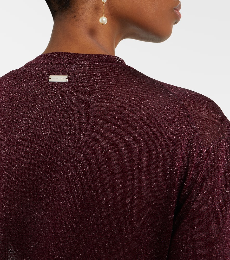 Lamé cardigan