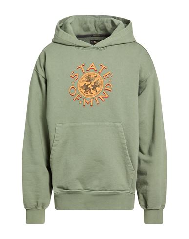 Man Sweatshirt Sage green Size L Cotton