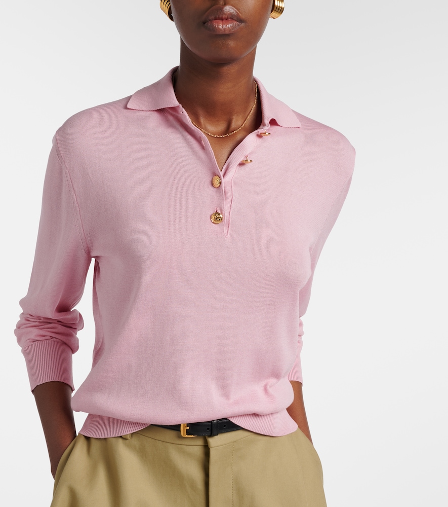 Blazé Milano Alegria silk and cotton polo sweater
