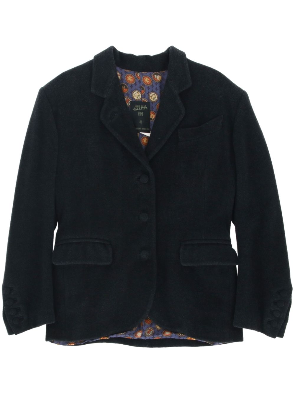 1980s single-breasted blazer - Grey