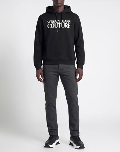 Man Sweatshirt Black Size L Cotton