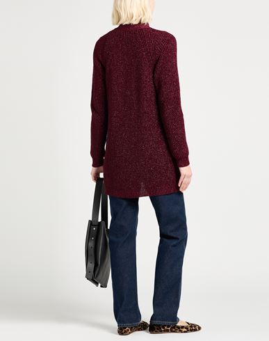 Woman Cardigan Burgundy Size ONESIZE Viscose, Metallic Polyester