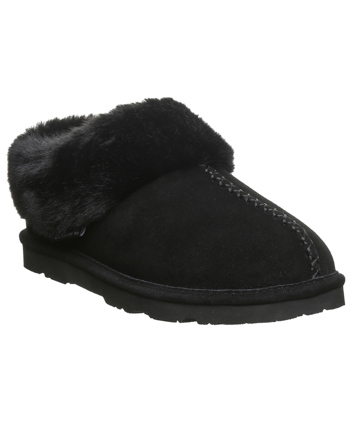 Women's Bella Suede Slip-On Slippers - Black