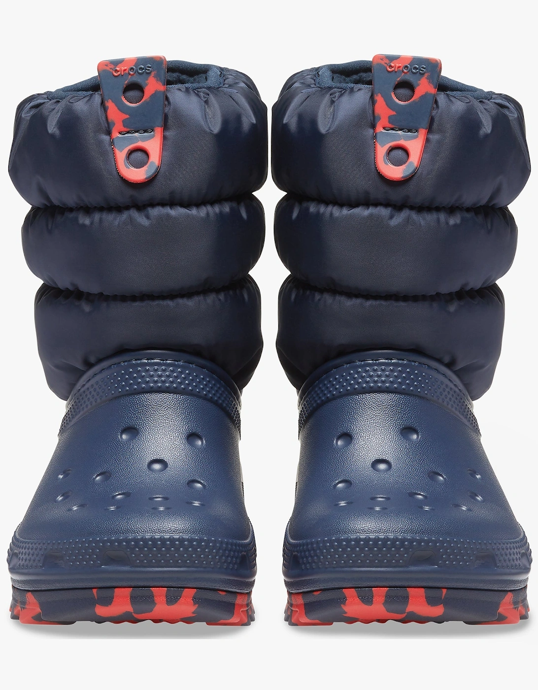 Crocs 207684-410 CLASSIC NEO PUFF Kids Boots Navy - Size: UK 1 older kids