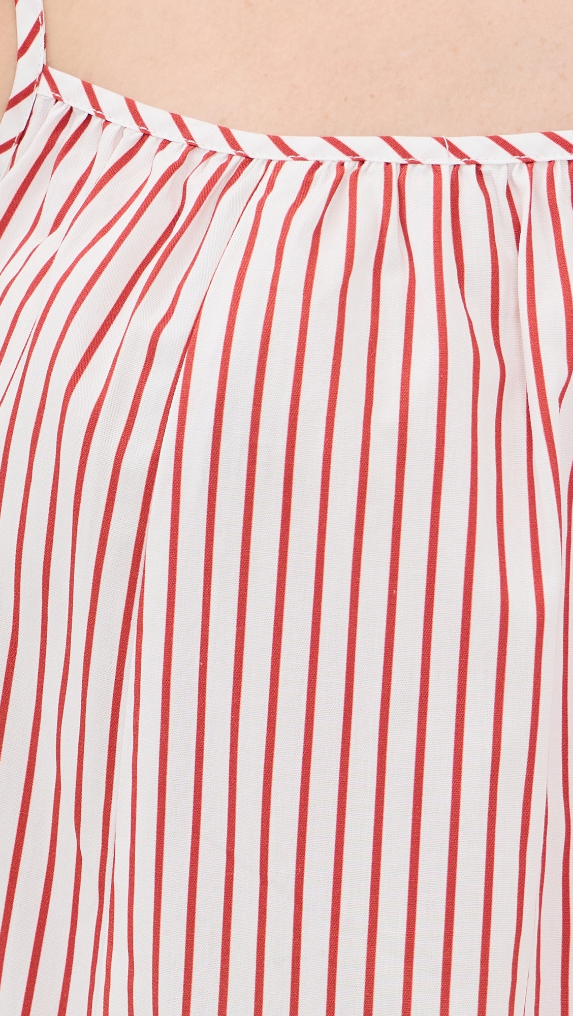 O. p.t Market Cotton Maxi Dress Red Stripe