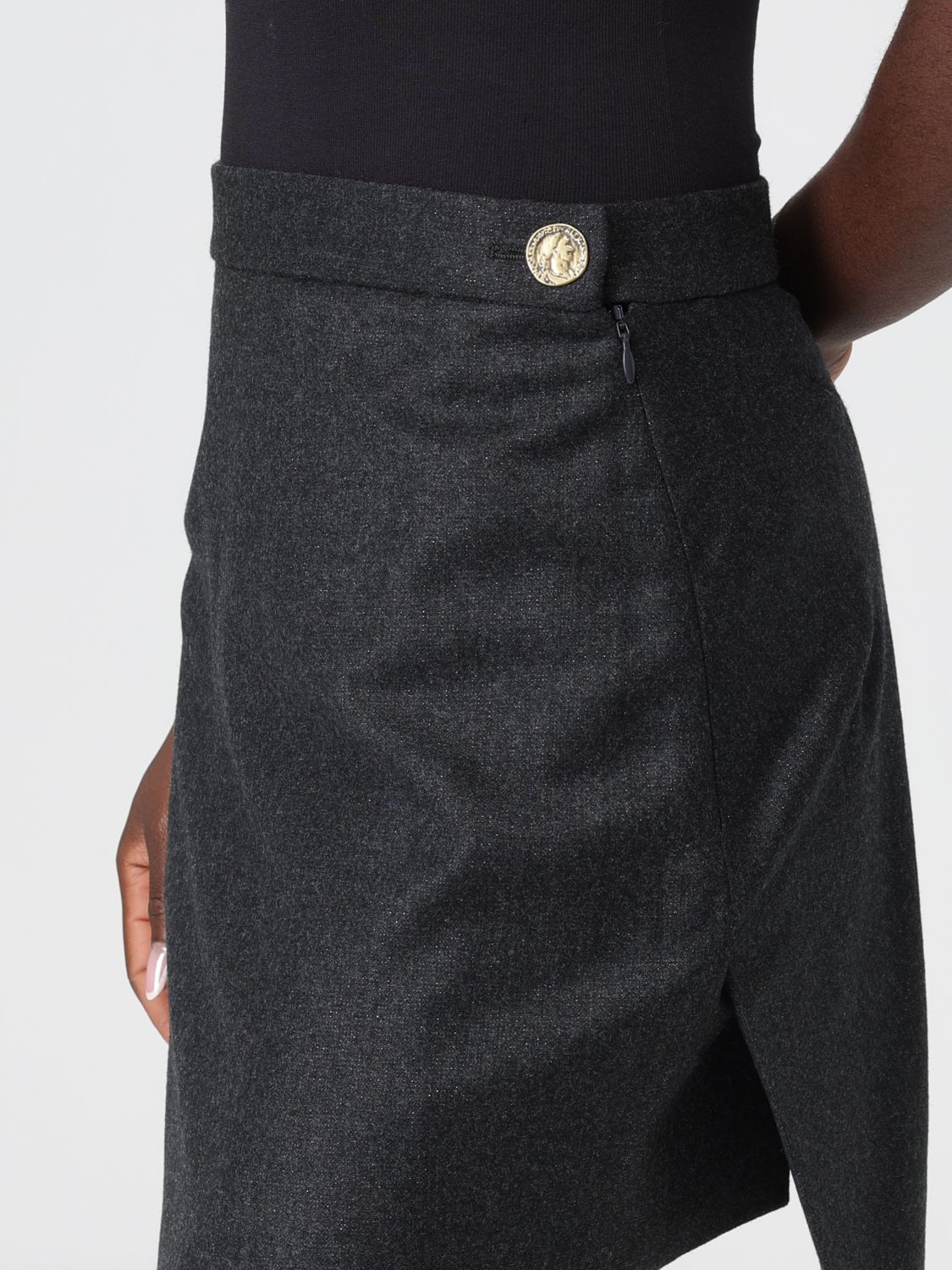Skirt Woman color Black