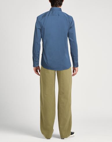 Man Shirt Navy Size M Cotton, Polyamide, Elastane