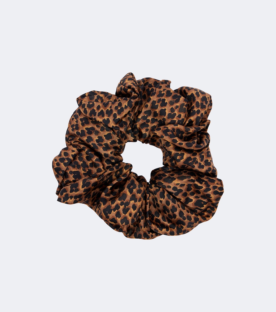Leopard-print scrunchie