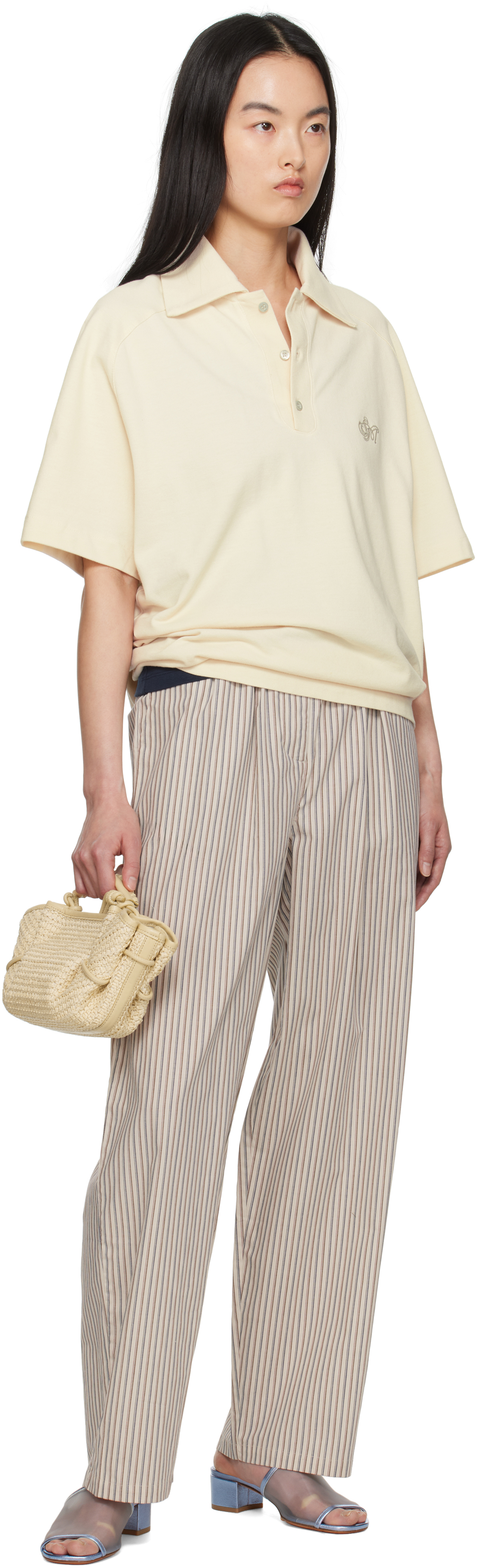 【関税込み】Serapis イエロー Sailor 半袖ポロシャツ Yellow Sailor Short Sleeve Polo by Serapis on Sale