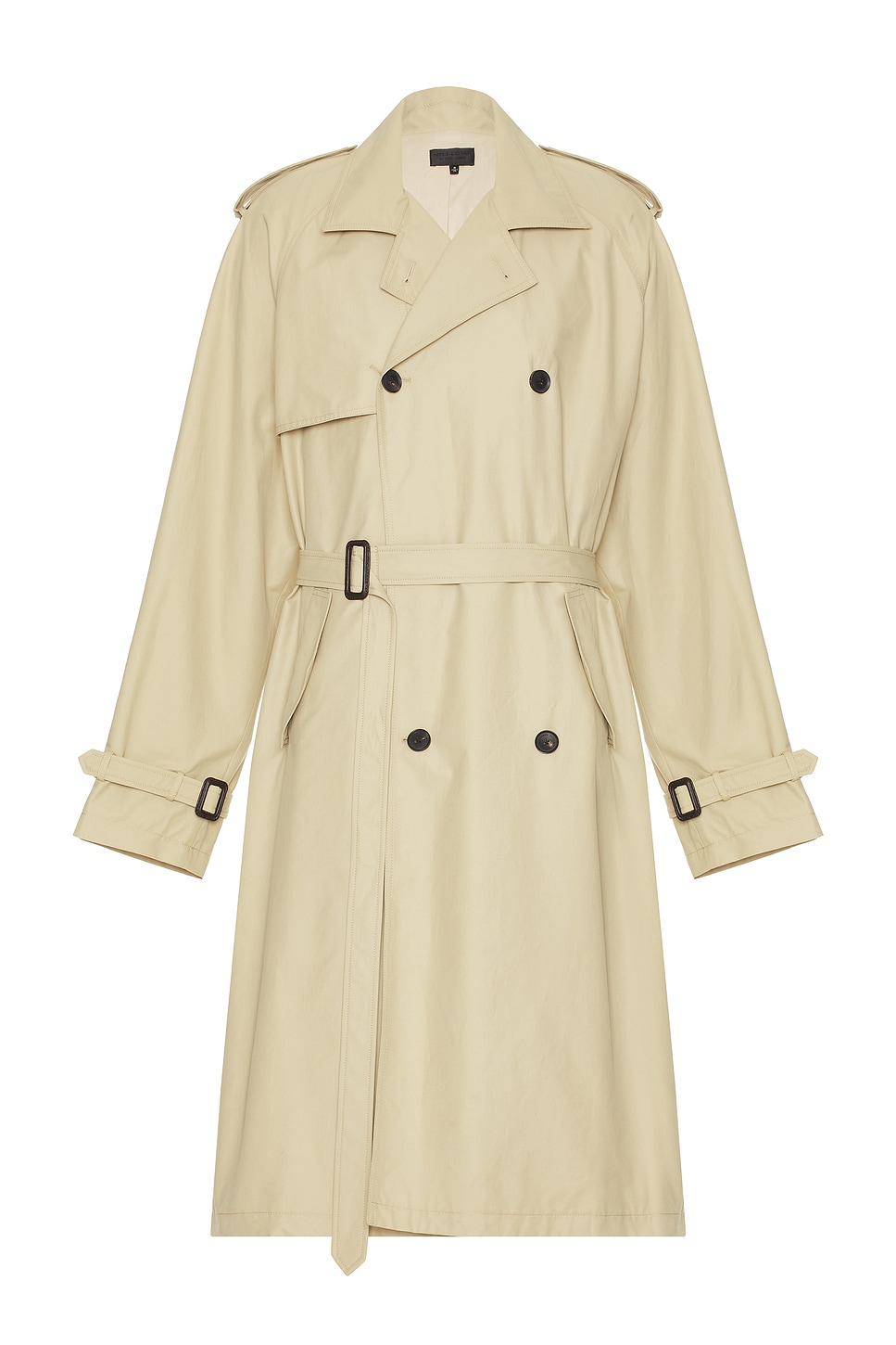 NILI LOTAN Kieran Trench Coat in Beige. - L also in