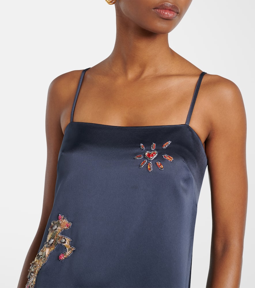 Alémais x Anouk Colantoni Fontaine slip midi dress