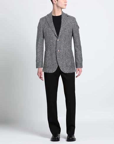 Man Blazer Black Size 46 Cotton, Acrylic, Polyester, Virgin Wool
