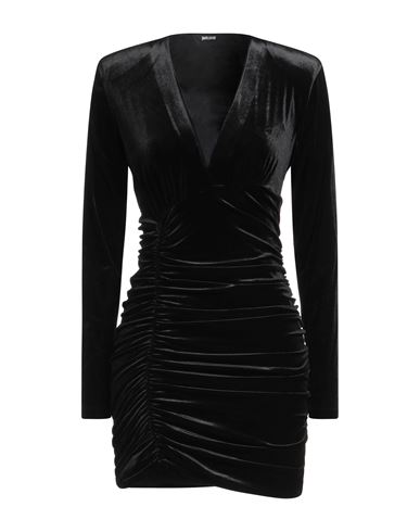Woman Mini dress Black Size 12 Polyester, Elastane