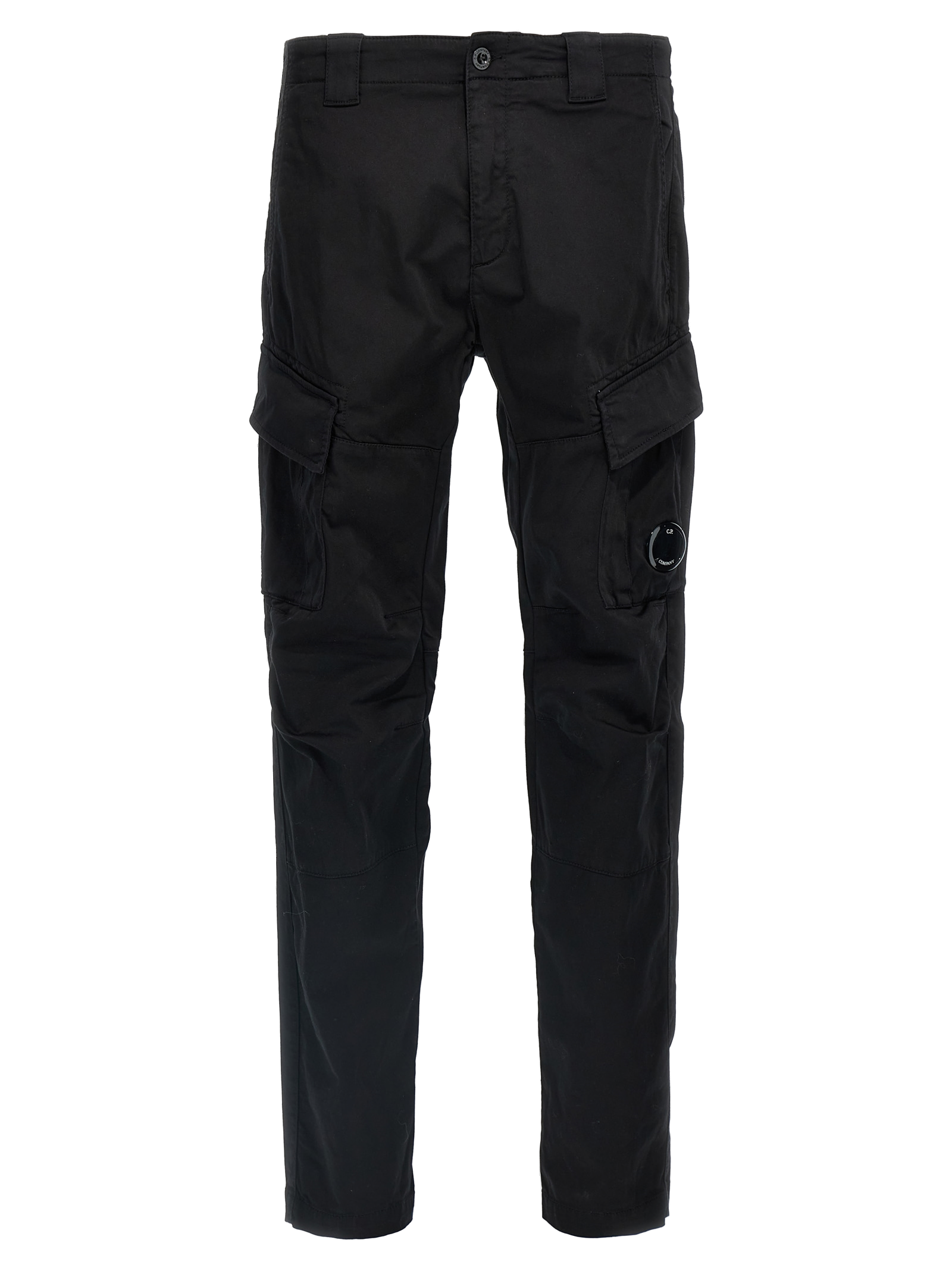 Cotton Cargo Cargo Pants — Black