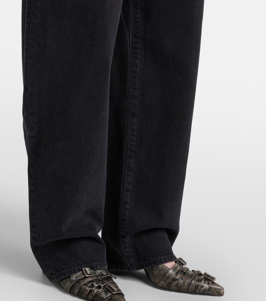 Tess Long high-rise barrel-leg jeans