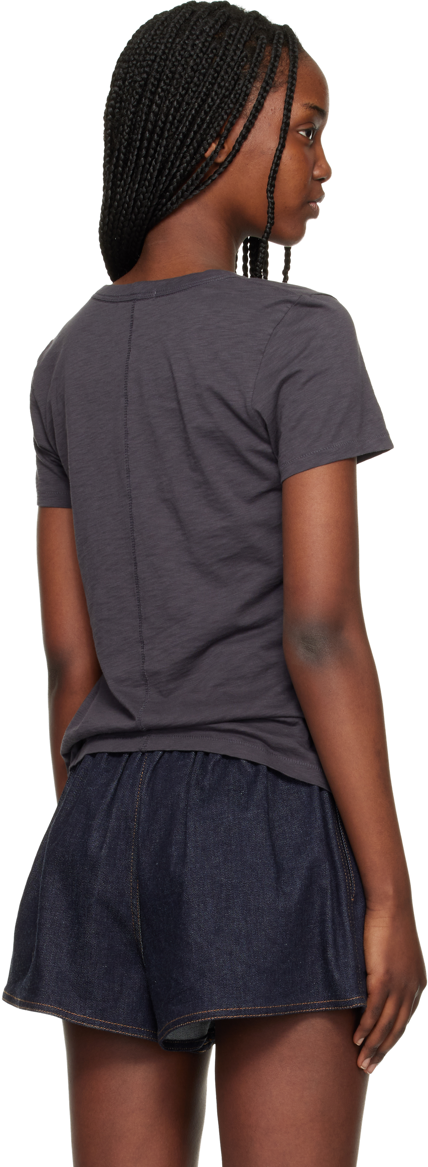 Gray 'The Slub Vee' T-shirt