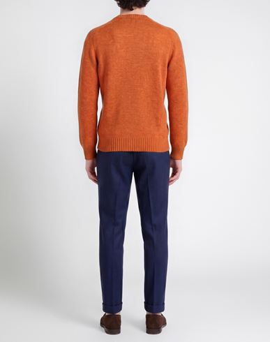 Man Sweater Orange Size 44 Virgin Wool