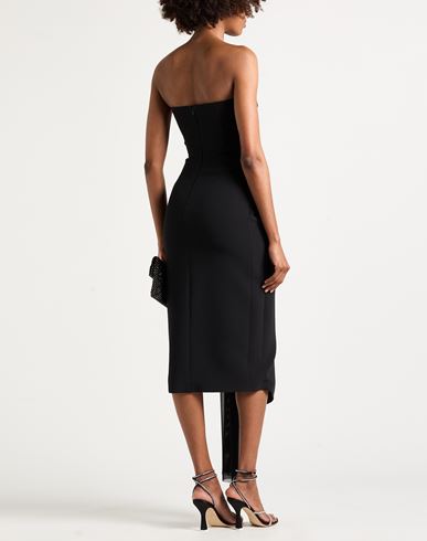 Woman Midi dress Black Size 4 Viscose, Acetate, Elastane