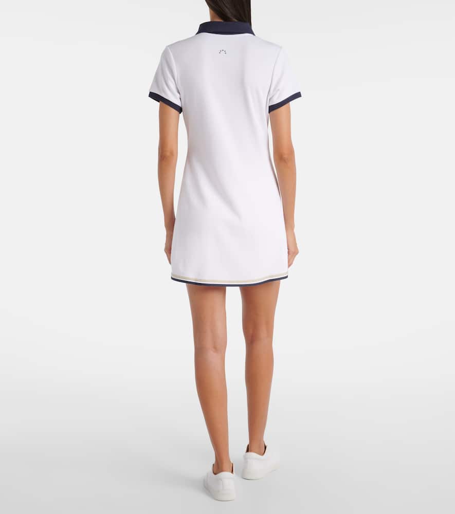 Valentina cotton-blend piqué tennis dress