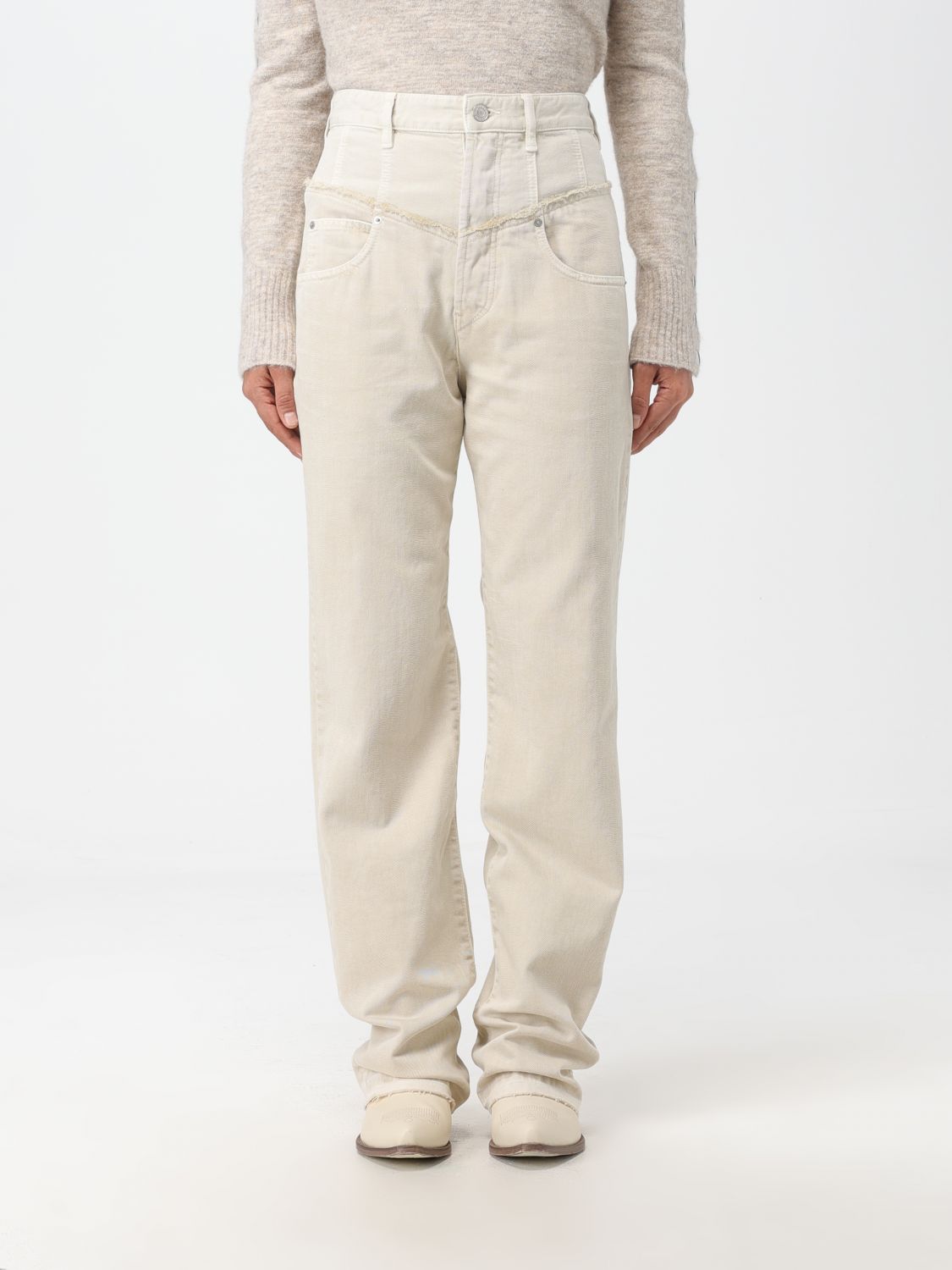 Pants Woman color Beige