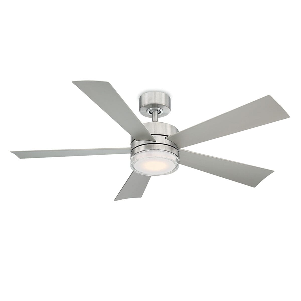 Modern Forms Wynd Outdoor 1-Light LED 52" Ceiling Fan in Stainless Stee