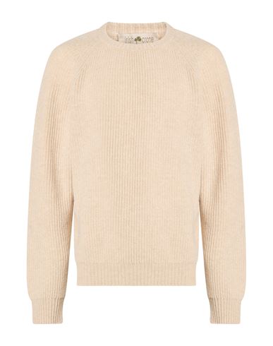 Man Sweater Beige Size L Virgin Wool