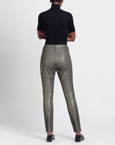 Woman Pants Grey Size 8 Polyurethane, Polyamide