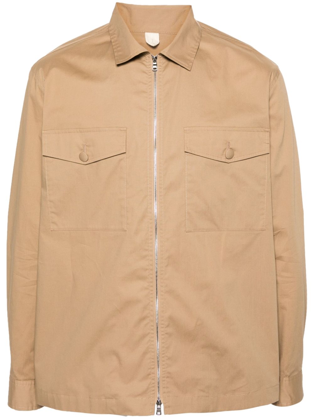 Sven zip-up shirt jacket - Neutrals