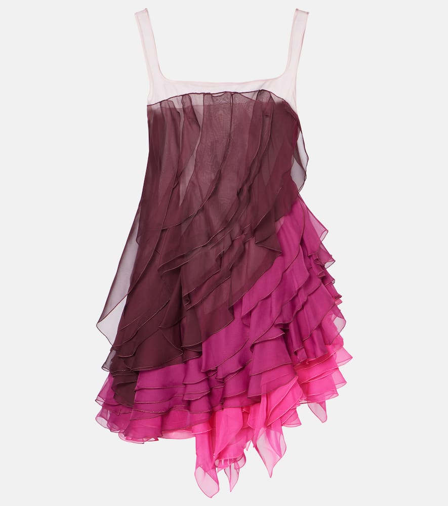 Kiera ruffled tiered minidress