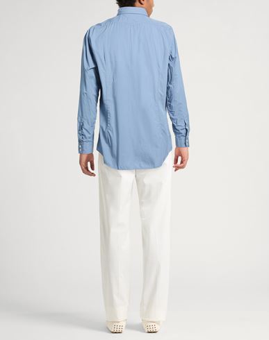 Man Shirt Sky blue Size XXL Cotton