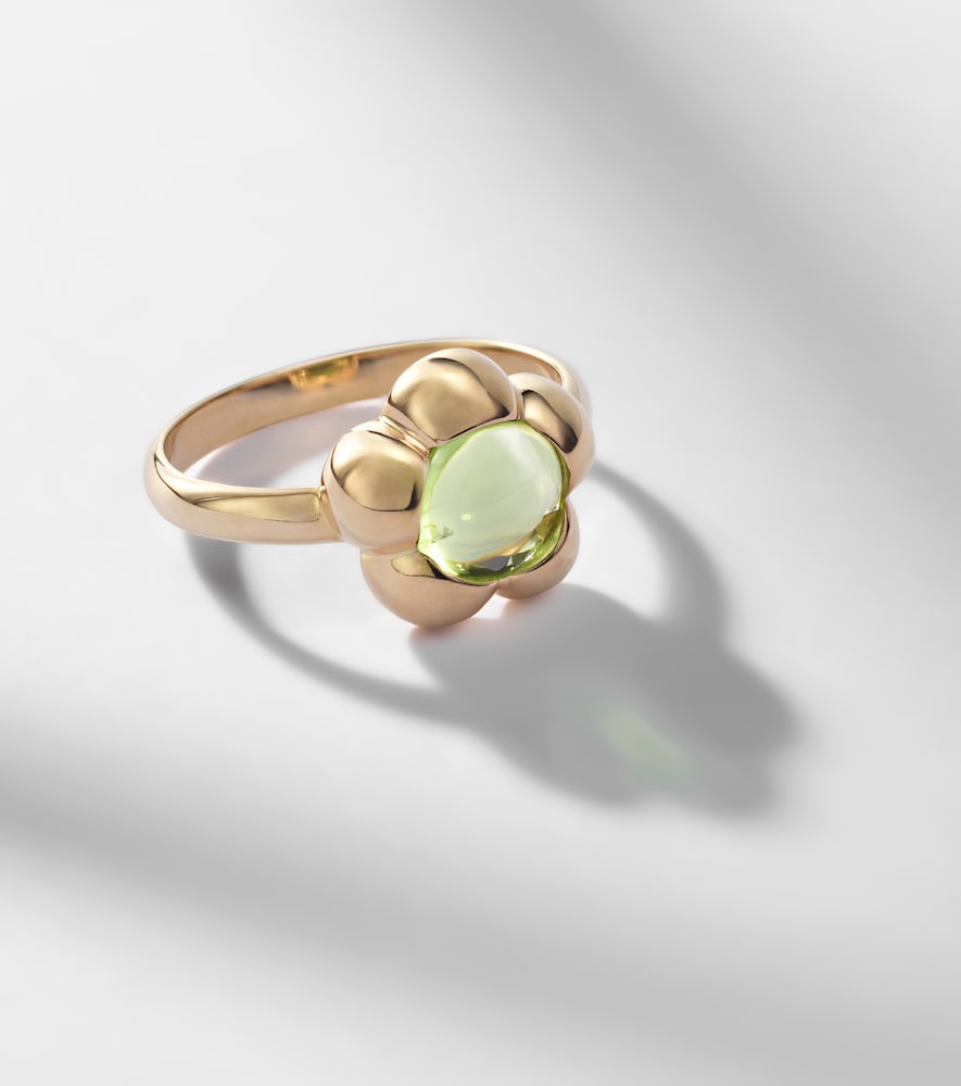 Kensington 14kt gold pinky ring with peridot