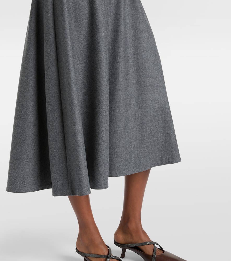 Virgin wool shirt dress