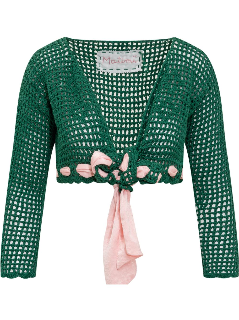 Knot-detail blouse - Green