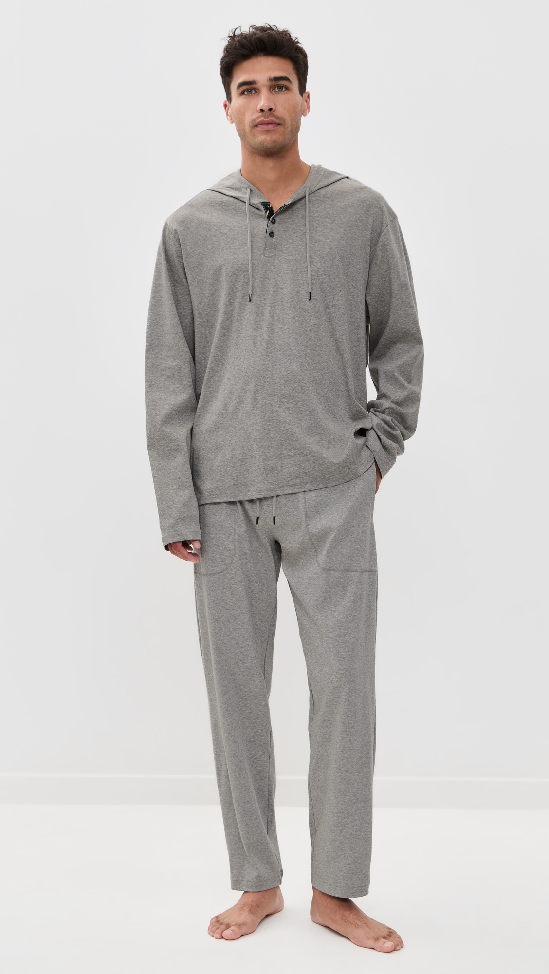 Mercerized Cotton Hoodie Andover Heather