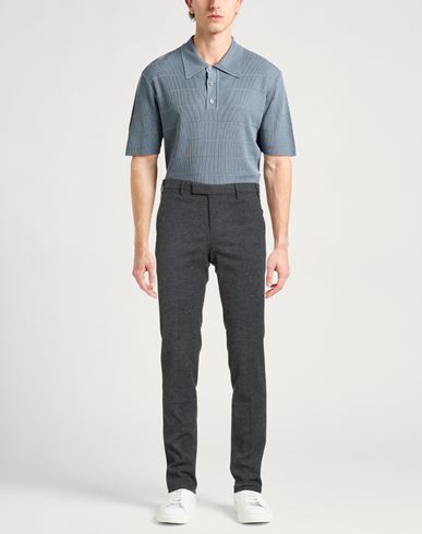 Man Pants Grey Size 28 Cotton, Viscose, Wool, Elastane