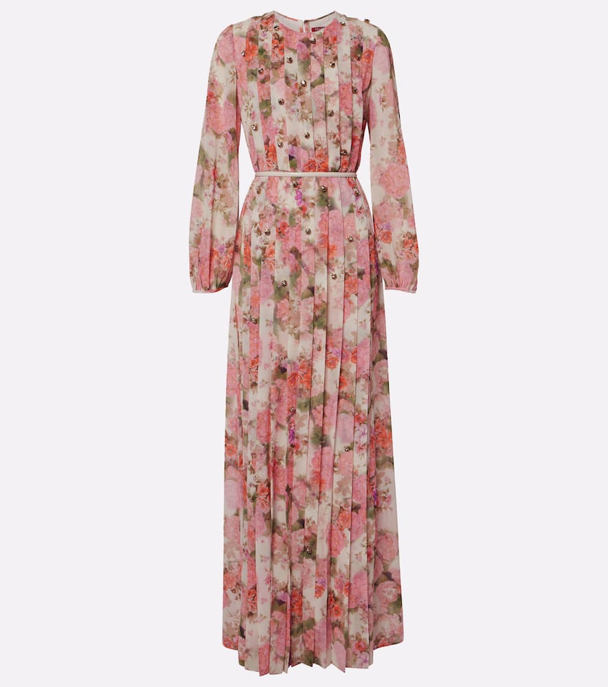 Floral embellished maxi dress