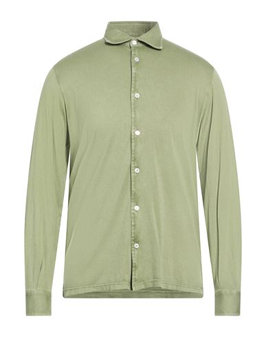 Man Shirt Military green Size 40 Organic cotton