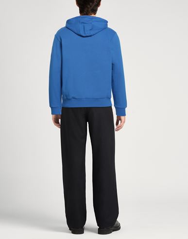 Man Sweatshirt Bright blue Size L Cotton