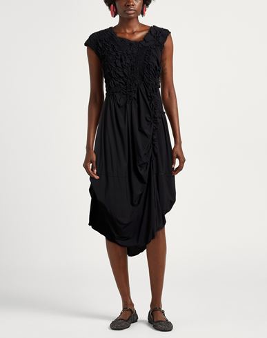 Woman Midi dress Black Size 6 Nylon, Elastane