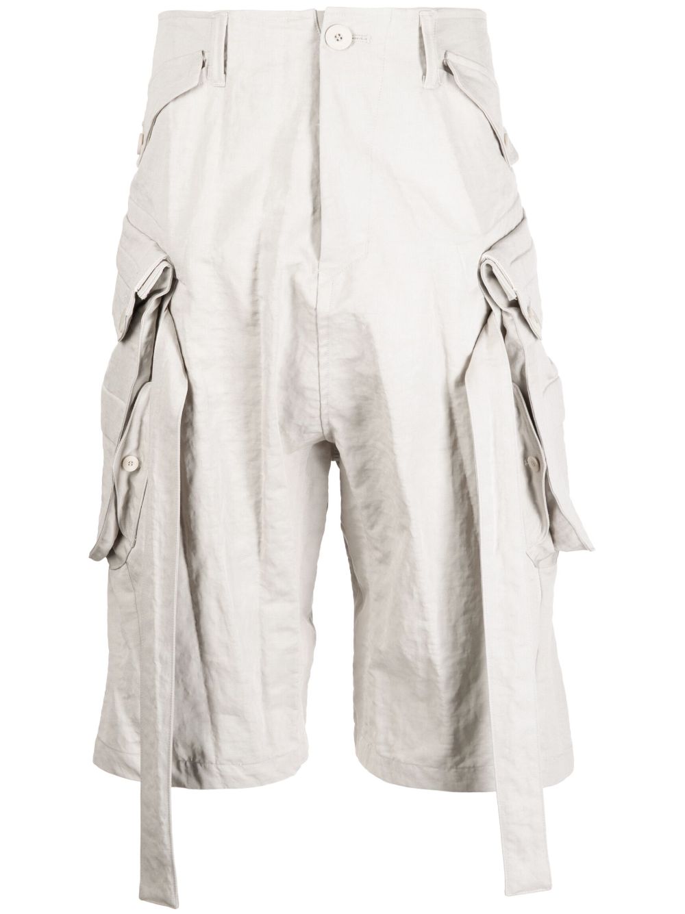 Drop-crotch strings shorts - Grey
