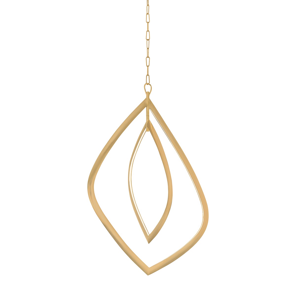 Vintage Brass LED Chandelier from the Arles Collection